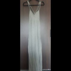 Grey cotton maxi dress